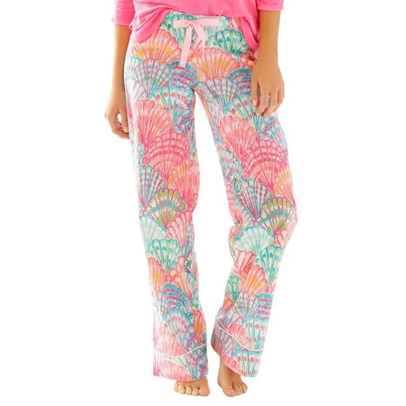 Lilly Pulitzer Other - Lilly Pulitzer Pajama Pants Loose-Fit Cotton ‘Oh Shello’ Women’s XL Vacation